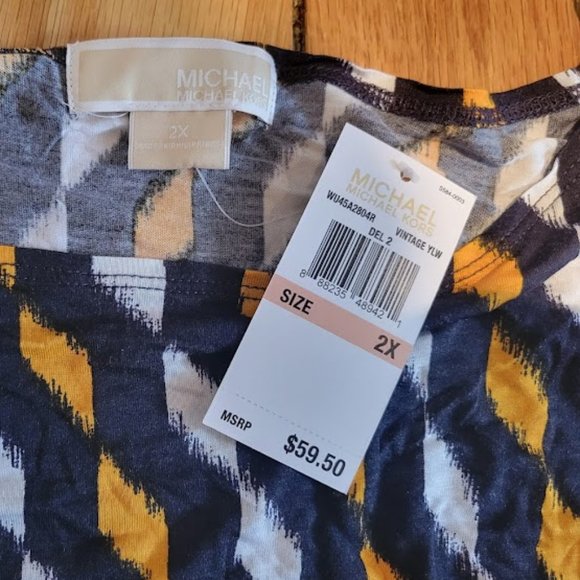 Michael Kors Top - Yellow, Black and White - Picture 5 of 6